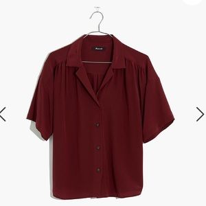 Madewell silk camp shirt